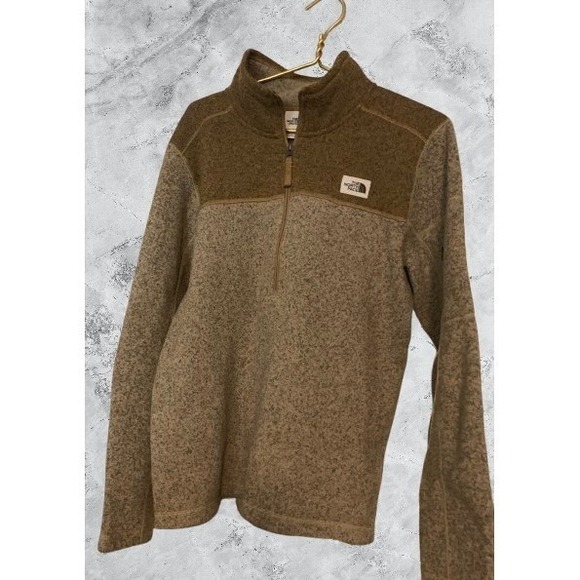 The North Face Other - The North Face Gordon Lyons 1/4 Zip Fleece Pullover Brown Tan Mens Medium